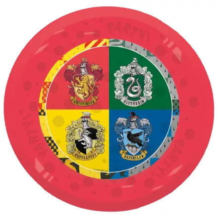 Harry Potter Hogwarts Houses micro prémium műanyag lapostányér 4 db-os szett 21 cm termékfotó