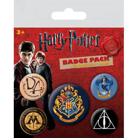 Harry Potter Hogwarts kitűző csomag (5 darab) termékfotója
