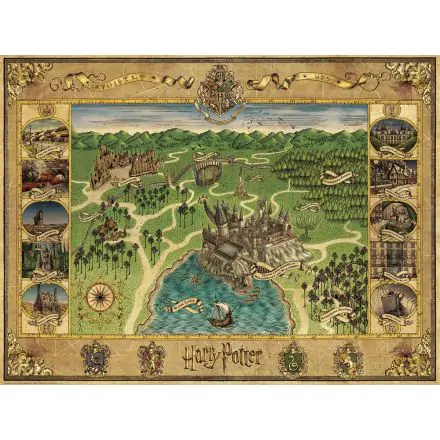 Harry Potter Hogwarts Map Puzzle (1500 darab) termékfotó