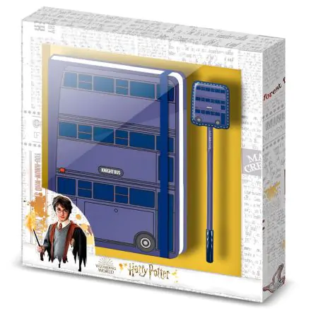 Harry Potter Knight Bus csomag keményfedeles füzet + toll termékfotója