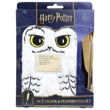 Harry Potter plüss jegyzetfüzet csomag és toll Hedwig Magical Locations termékfotó