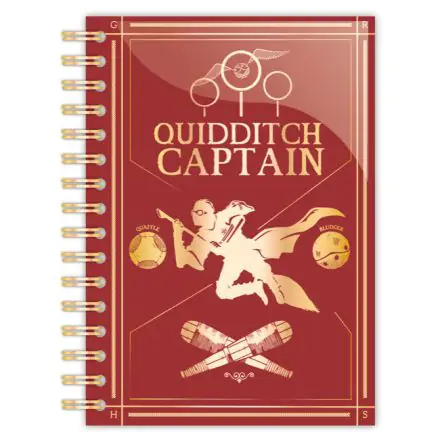 Harry Potter Quidditch A5 jegyzetfüzet termékfotó