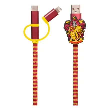 Harry Potter Retractable Hogwarts Scraf Cable 3in1 Griffendél termékfotó