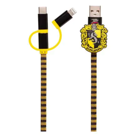 Harry Potter Retractable Hogwarts Scraf Cable 3in1 Hugrabug termékfotó