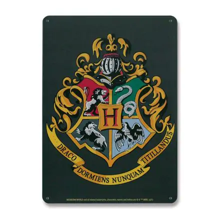Harry Potter Hogwarts Logo fémtábla 15 x 21 cm termékfotója