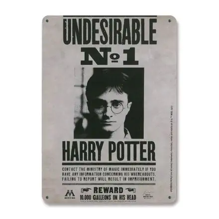 Harry Potter Undesirable No. 1 fémtábla 15 x 21 cm termékfotója
