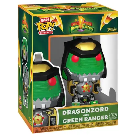 Funko Bitty POP! Bots figura Power Rangers DragonZord Green Rangerrel termékfotó