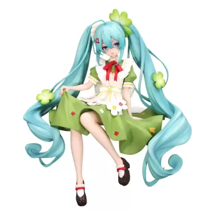 Hatsune Miku Noodle Stopper Flower Fairy Clover PVC szobor figura 15 cm termékfotója