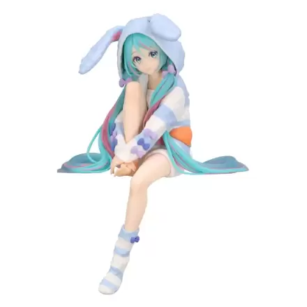 Hatsune Miku Noodle Stopper Hatsune Miku Rabbit Ear Hood Pajama Blue Color Ver. PVC szobor figura 14 cm termékfotója