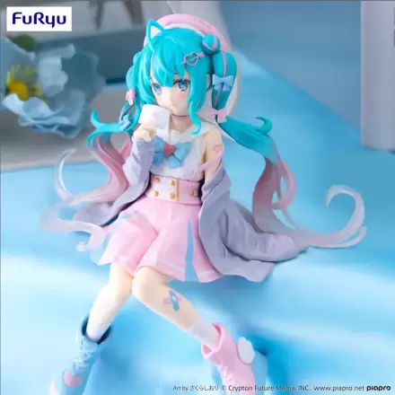 Hatsune Miku Noodle Stopper Love Sailor Grey Color Ver. PVC szobor figura 13 cm termékfotó