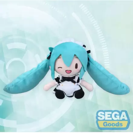 Hatsune Miku Project Diva Arcade Fuwa Petit Miku Maid Ver. (EX) Mini plüss figura 16 cm termékfotója