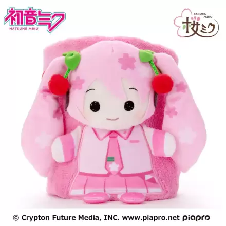 Hatsune Miku Sakura Miku  takaró és plüss figura termékfotó