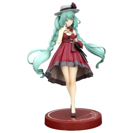 Hatsune Miku Trio-Try-iT Hatsune Miku Outing Dress Red Color Ver. PVC szobor figura 19 cm termékfotó