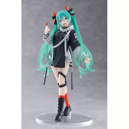 Hatsune Miku Wonderland Fashion Punk Ver. PVC szobor figura 18 cm termékfotója