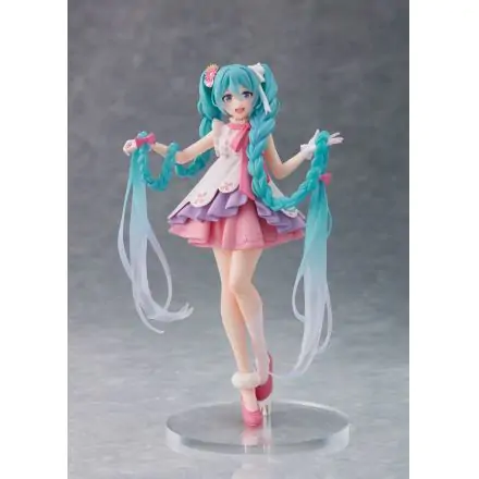 Hatsune Miku Wonderland Hatsune Miku Rapunzel PVC szobor figura 18 cm termékfotó