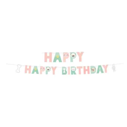 Háziállatok Happy Birthday felirat 180 cm termékfotó