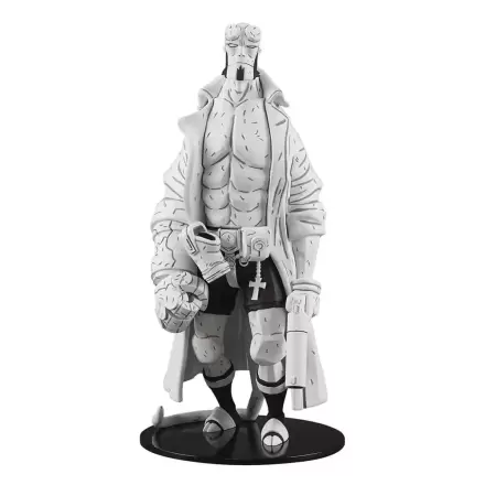 Hellboy Vinyl 30th Anniversary B&W Variant Previews Exkluzív szobor figura 32 cm termékfotója