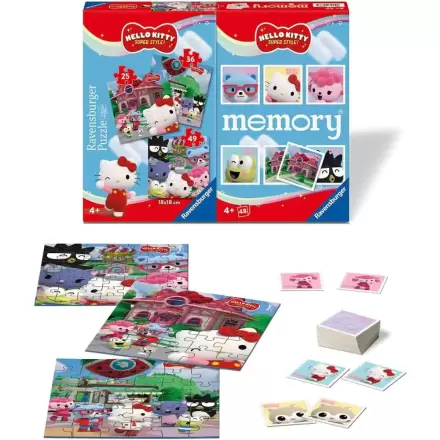 Hello Kitty 3 puzzle és memóriajáték csomag termékfotó