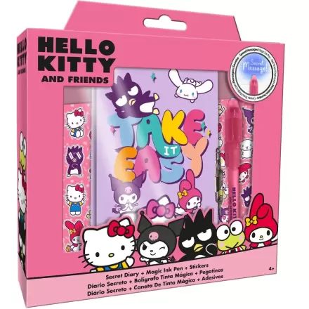 Hello Kitty and Friends keményfedeles füzet és mágikus toll szett termékfotója