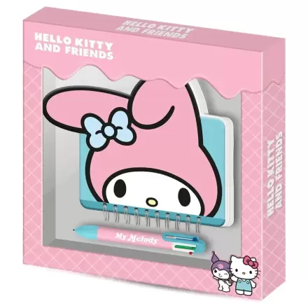 Hello Kitty and Friends My Melody keményfedeles füzet és toll csomag termékfotó