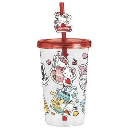 Hello Kitty and Friends pohár bögre szívószállal American Diner Version termékfotó