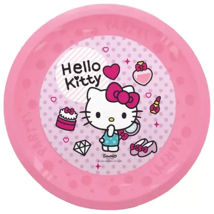 Hello Kitty Fashion micro prémium műanyag lapostányér 4 db-os szett 21 cm termékfotó