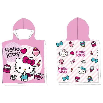 Hello Kitty Fashion strand törölköző poncsó 50x100 cm termékfotó