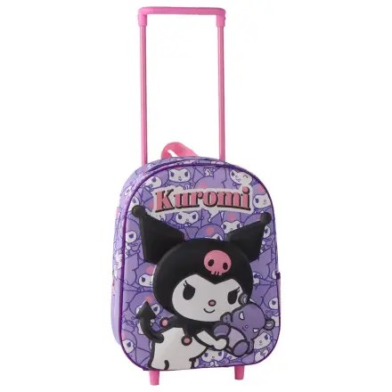 Hello Kitty Kuromi 3D gurulós táska 30cm termékfotó
