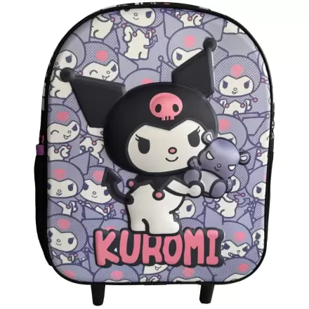 Hello Kitty Kuromi 3D gurulós táska 32cm termékfotója