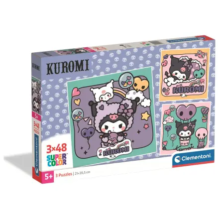 Hello Kitty Kuromi puzzle 3x48db-os termékfotó