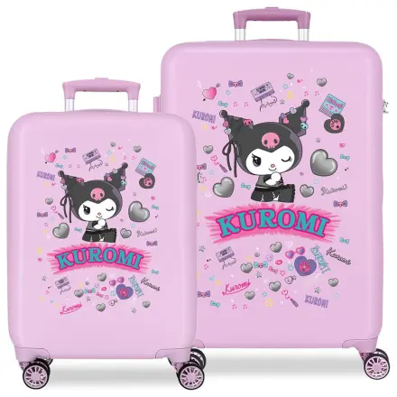Hello Kitty Kuromi Retropop ABS 2 db-os táska bőrönd csomag 55 és 65cm termékfotó