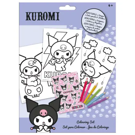 Hello Kitty Kuromi színező szett matricával termékfotó