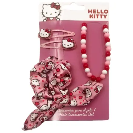Hello Kitty Pink nyaklánc és hajkiegészítő szett termékfotó
