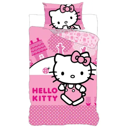 Hello Kitty Pink World gyerek, ovis ágyneműhuzat termékfotó