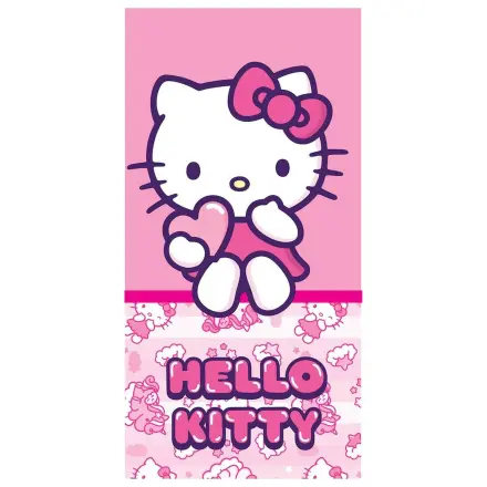 Hello Kitty Pinky Heart törölköző 70x140 cm termékfotó