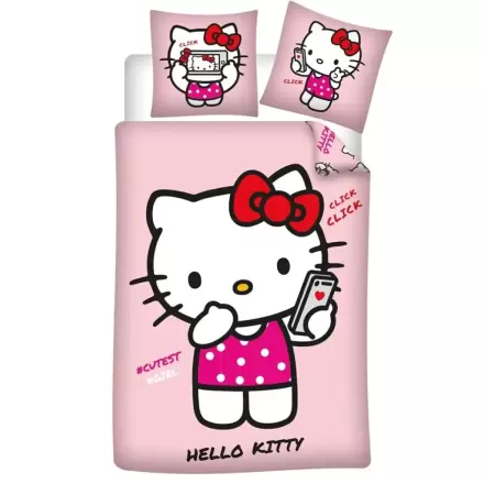 Hello Kitty polipamut ágyneműhuzat 90cm termékfotó
