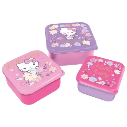 Hello Kitty uzsonnás doboz készlet 3 db-os termékfotó