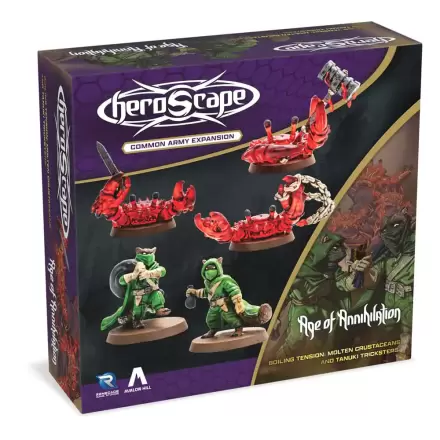 Heroscape Army Expansion Boiling Tension: Molten Crustaceans & Tanuki Tricksters Angol nyelvű termékfotó