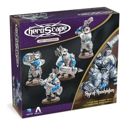 Heroscape Expansion Rising Tide - Knight Primus Adelbern & Ordo Borealis Army Angol nyelvű termékfotó