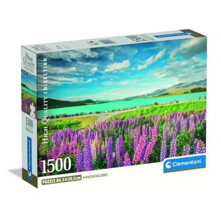 High Quality Lupins at Lake Tekapo puzzle 1500db-os termékfotója