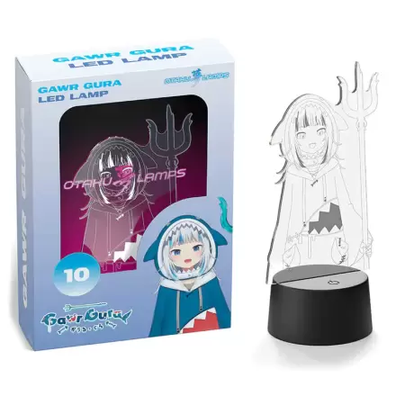 Hololive Gawr Gura LED lámpa 20cm termékfotó