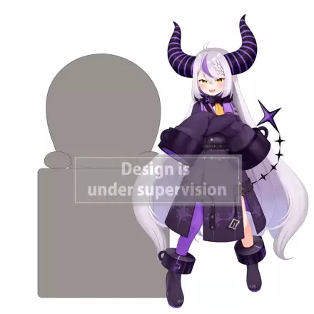 Hololive Production Hikkake La+ Darknesss PVC szobor figura 10 cm termékfotó