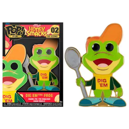 Honey Smacks Dig Em Frog Big Enamel POP Pin 10cm termékfotó