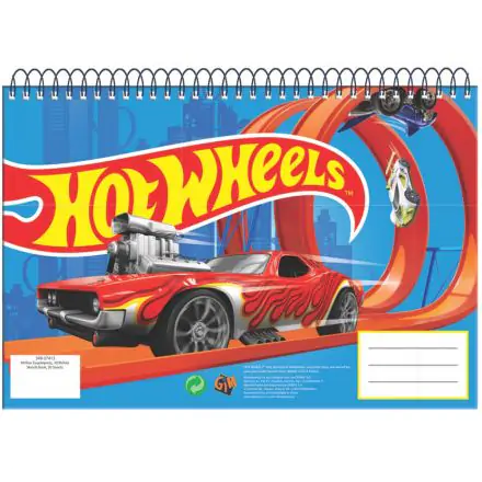 Hot Wheels A/4 spirál vázlatfüzet 30 lapos termékfotó