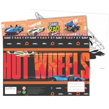 Hot Wheels A/4 spirál vázlatfüzet 40 lapos matricával termékfotó