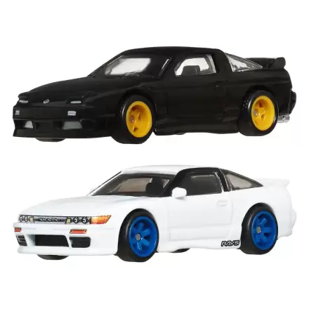 Hot Wheels Car Culture Diecast 1/64 '96 Nissan 180SX Type X & Nissan SilEighty 2 db-os modellautó csomag termékfotó