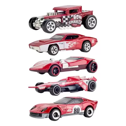 Hot Wheels Diecast 1/64 80th Anniversary 5 db-os modellautó csomag termékfotó