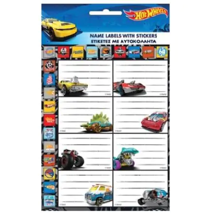 Hot Wheels füzetcímke matricával 16 db-os termékfotó