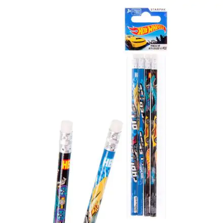 Hot Wheels HB Grafit ceruza radír véggel 4 db-os termékfotó