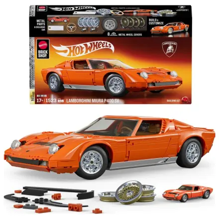 Hot Wheels Mattel Brick Shop 1/12 Lamborghini Miura P400 SV építőkészlet  termékfotó